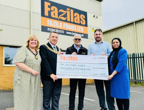 Fazila Foods make donation to Mayor of Bolton’s charity fund